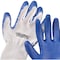 Global Industrial Coated Gloves, Polyester, Cotton, Rubber, Latex, Blue, XL 708355M - alternate 4